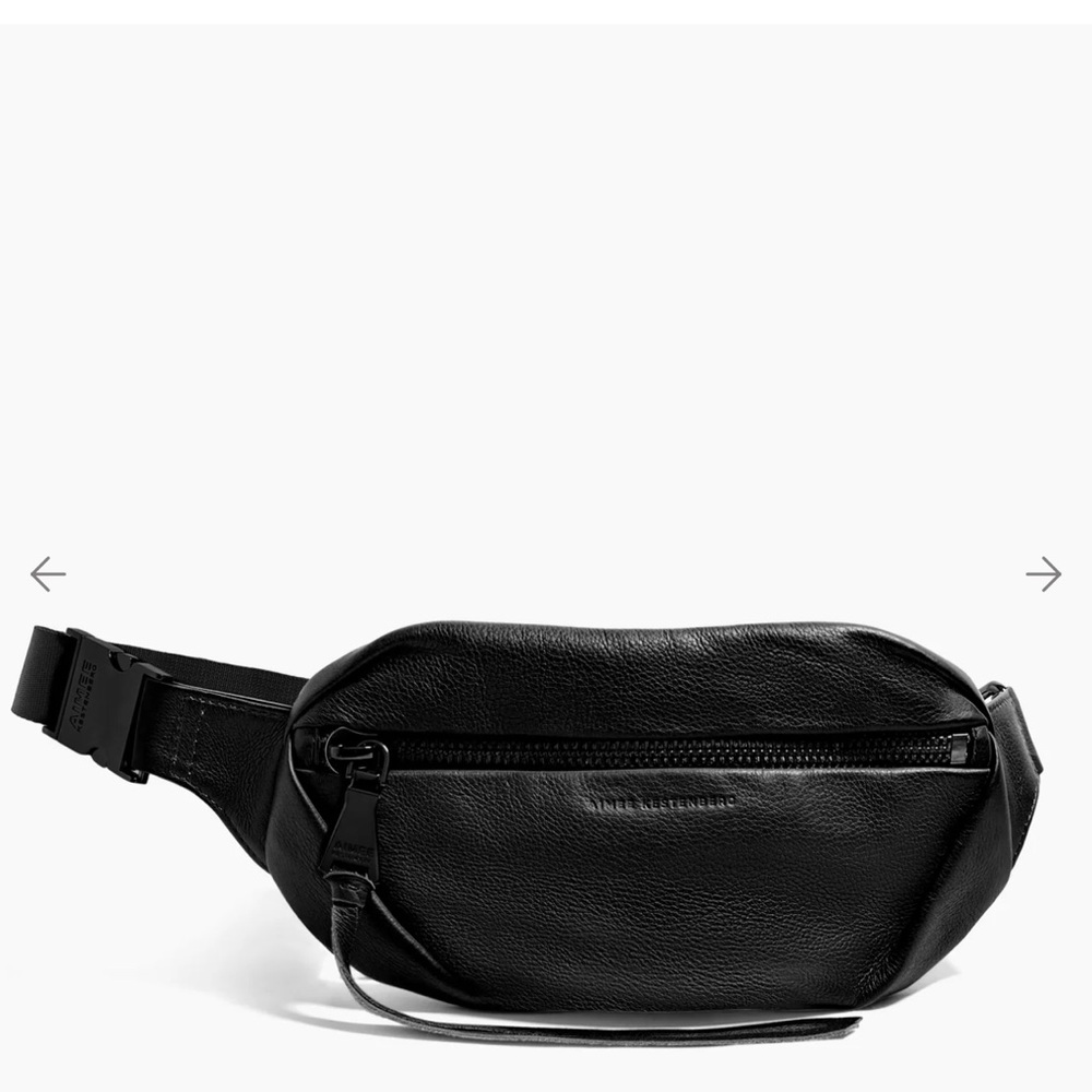 Amiee Kestenberg Black Leather Belt Bag